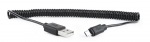 Obrzok produktu Gembird micro USB 2.0 kbel 1, 8m,  stoen,  ierny