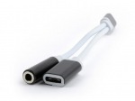 Obrzok produktu Gembird audio adaptr kbel USB-C na 3, 5mm jack + USB-C