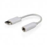 Obrzok produktu Gembird audio adaptr kbel USB-C na 3, 5mm jack,  biely