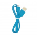 Obrzok produktu Qoltec USB Cable A DOUBLE SIDED PLUG  /  Micro USB | FLAT | 0, 5m | Quick charge