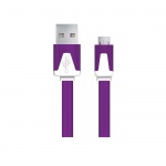 Obrzok produktu Esperanza EB183V kbel Micro USB 2.0 A-B M / M 1.0m,  ploch,  fialov
