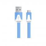 Obrzok produktu Esperanza EB182B kbel Micro USB 2.0 A-B M / M 1.8m,  ploch,  modr