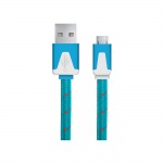 Obrzok produktu Esperanza EB176B kbel Micro USB 2.0 A-B M / M,  opeten,  ploch,  1.0m,  modr