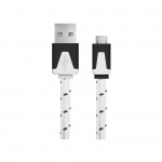 Obrzok produktu Esperanza EB176W kbel Micro USB 2.0 A-B M / M,  opeten,  ploch,  1.0m,  biely