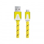 Obrzok produktu Esperanza EB176Y kbel Micro USB 2.0 A-B M / M,  opeten,  ploch,  1.0m,  lt