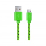 Obrzok produktu Esperanza EB175GP Kbel Micro USB 2.0 A-B M / M,  opeten,  1.0m,  zelen