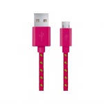 Obrzok produktu Esperanza EB175PG Kbel Micro USB 2.0 A-B M / M,  opeten,  1.0m,  ruov