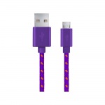 Obrzok produktu Esperanza EB175VY Kbel Micro USB 2.0 A-B M / M,  opeten,  1.0m,  fialov