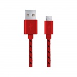 Obrzok produktu Esperanza EB181R Kbel Micro USB 2.0 A-B M / M,  opeten,  2.0m,  erven