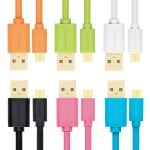 Obrzok produktu AXAGON BUMM-AM02QO,  HQ kbel Micro USB <-> USB A,  dtov a nabjac 2A,  oranov,  0, 2