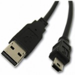 Obrázok produktu kábel USB 2.0, A na mini B 5pin, 2m, HQ 