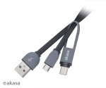 Obrzok produktu AKASA - typ C a mikro B na USB 2.0 typ A adaptr