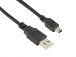 Obrzok produktu 4World Kbel USB 2.0 AM / BM mini, 1, 8m, ierny