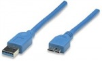 Obrázok produktu Manhattan kábel USB 3.0, A na Micro-B, 1m