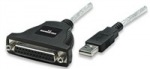 Obrzok produktu Manhattan redukcia, USB na parallel DB25F / LPT, 2m