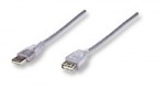 Manhattan kábel USB 2.0, predĺžovací, 3m | Obrázok produktu Manhattan kábel USB 2.0, predĺžovací, 3m