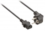 Obrzok produktu Valueline power cable Schuko angled male - IEC-320-C13 5.00 m black