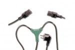 Obrzok produktu ASSMANN Power cord Y Schuko angled / 2xIEC C13,  M / F 1, 7m