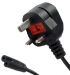 Gembird kábel sieťový 2pin, 1,8m | UK Obrázok produktu Gembird kábel sieťový 2pin, 1,8m