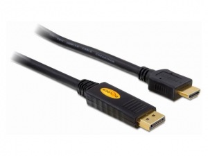 Obrzok Delock kbel Displayport (M) -> HDMI (M) 3m pozlten - 