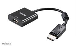 Obrzok AKASA AK-CBDP06-20BK DisplayPort to HDMI Active Converter - AK-CBDP06-20BK