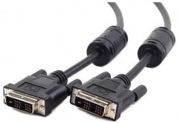 Obrzok Gembird DVI video kbel (single link) 4.5m black - CC-DVI-BK-15