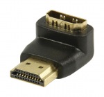 Obrzok produktu Valueline konektor HDMI s adaptrom HDMI,  90 uhol  vstup HDMI,  ierny