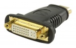 Obrzok produktu Valueline konektor HDMI s HDMI  DVI adaptrom  DVI,  zsuvka,  ierny