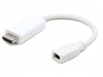 Obrzok produktu Gembird adaptr Displayport mini (F) -> HDMI (M),  biely