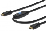 Obrzok produktu ASSMANN HDMI 1.4 HighSpeed w / Ether. w /  amp. Connection Cable HDMI A M / M 10m
