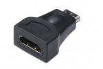 Obrzok produktu ASSMANN HDMI 1.3 HighSpeed Adapter miniHDMI C M (plug) / HDMI A F (jack) black