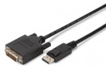Obrzok produktu ASSMANN Displayport 1.1a Adapter Cable DP M(plug) / DVI-D (24+1) M(plug) 1m black