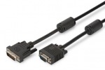 Obrzok produktu ASSMANN DVI-I DualLink Adapter Cable DVI-I (24+5)M(plug) / DSUB15 M(plug) 2m black