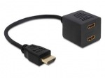Obrzok produktu Delock adaptr, HDMI(M) 1.4 na 2x HDMI(F) 1.4