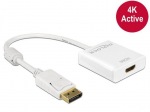 Obrzok produktu Delock adaptr Displayport 1.2 (M) > HDMI (F) 4K aktvny,  biely