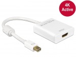 Obrzok produktu Delock Adapter mini Displayport 1.2 samec> HDMI samica 4K Active biely