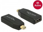 Obrzok produktu Delock adaptr mini Displayport 1.2 samec > HDMI samice 4K Active ierny