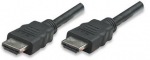Obrzok produktu Manhattan Vysokorchlostn HDMI 1.4 kbel s eternetovm,  10m tienen,  ierny