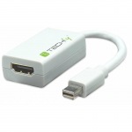 Obrzok produktu Techly Mini DisplayPort adaptr samec na HDMI samicu,  biely,  15cm