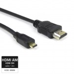 Obrzok produktu Qoltec Kbel HDMI A male | Micro HDMI D male | 1m