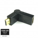 Obrzok produktu Qoltec Adaptr HDMI (M) / HDMI (F),  uhlov / oton