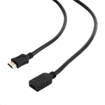 Obrzok produktu kbel predlovac HDMI-HDMI 1, 8m M / F,  tienen,  verzia 1.4,  zlaten kontakty,  ierny