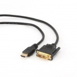 Obrzok produktu Gembird HDMI - DVI male-male kbel (pozlten konektory 18+1), 0.5m