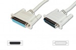Obrázok produktu ASSMANN LPT Extension cable DSUB25 M (plug) / DSUB25 F (jack) 3m beige