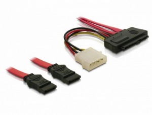 Obrzok Delock kbel SAS 29pin -> 2x SATA 7pin 50cm - 