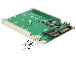 Obrzok Delock 2.5? Konvertor SATA 22 Pin > M.2 NGFF - 