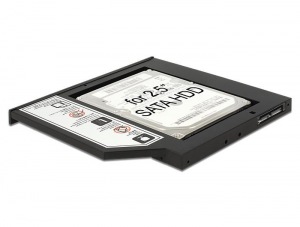 Obrzok Delock Slim SATA 5.25" Installation Frame for 1 x 2.5" SATA HDD up to  - 