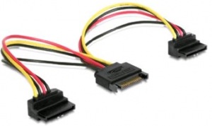 Obrzok Kabel SATA napjec na 2x SATA 90 - CC-SATAM2F-02