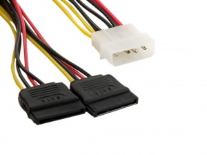 Obrzok tovaru 4World Napjec kabel Molex F - 2xSATA F 15cm - 06858