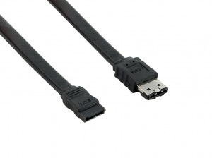 Obrzok tovaru 4World Kabel eSATA M - SATA II M 1.0m Black - 06856